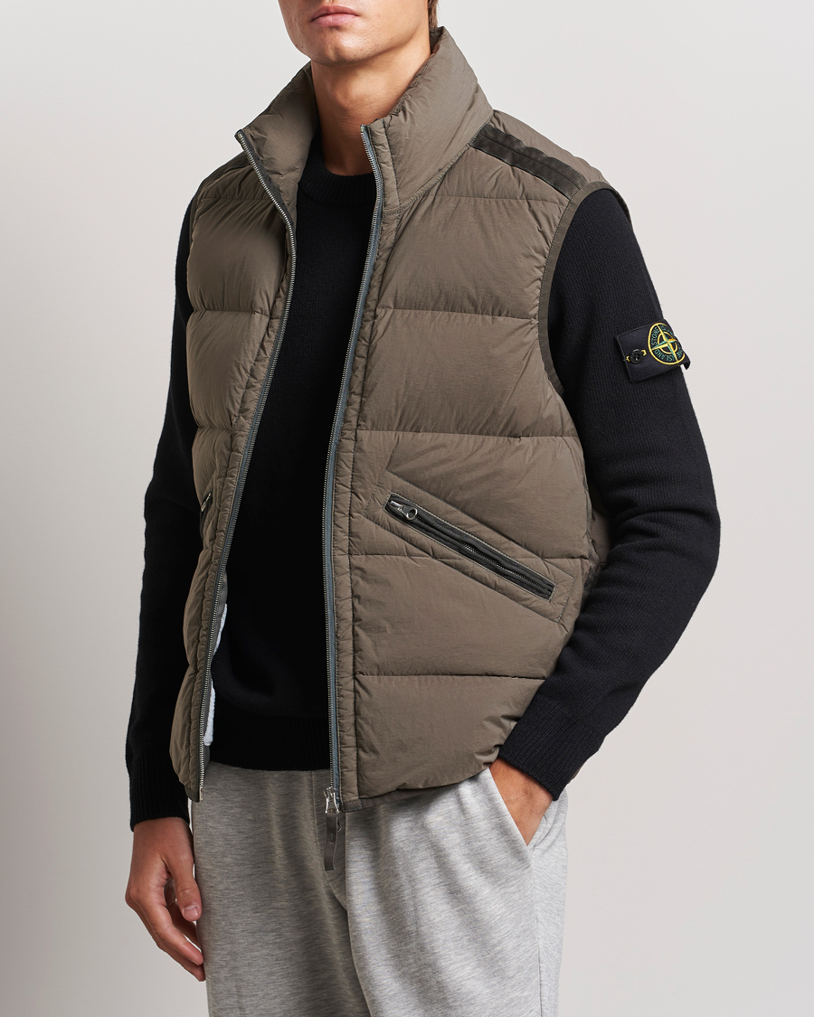 Herren | Jacken | Stone Island | Nylon Down-TC Vest Walnut