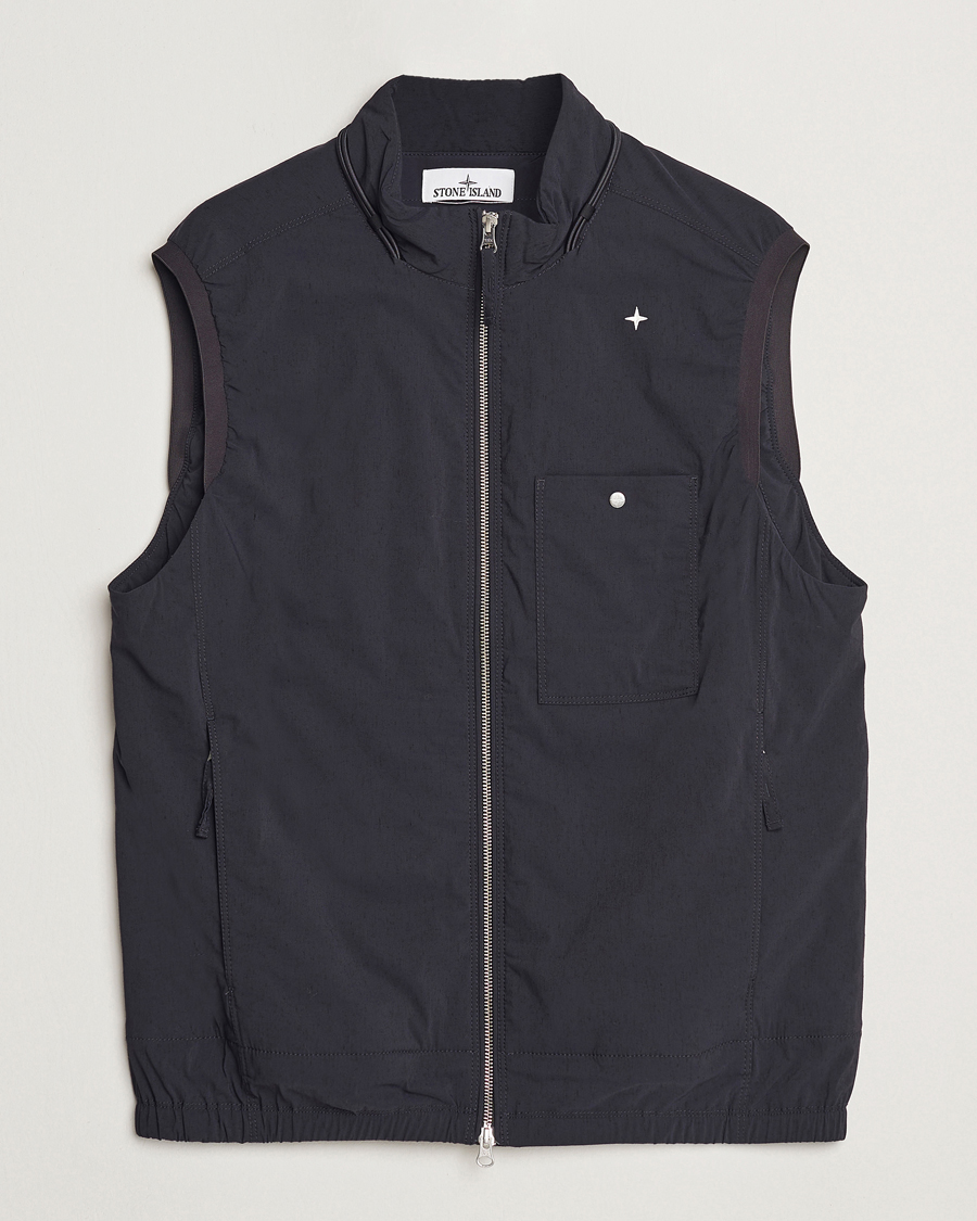 Herren | Jacken | Stone Island | Stellina Wool/Nylon Padded Vest Blue Marine