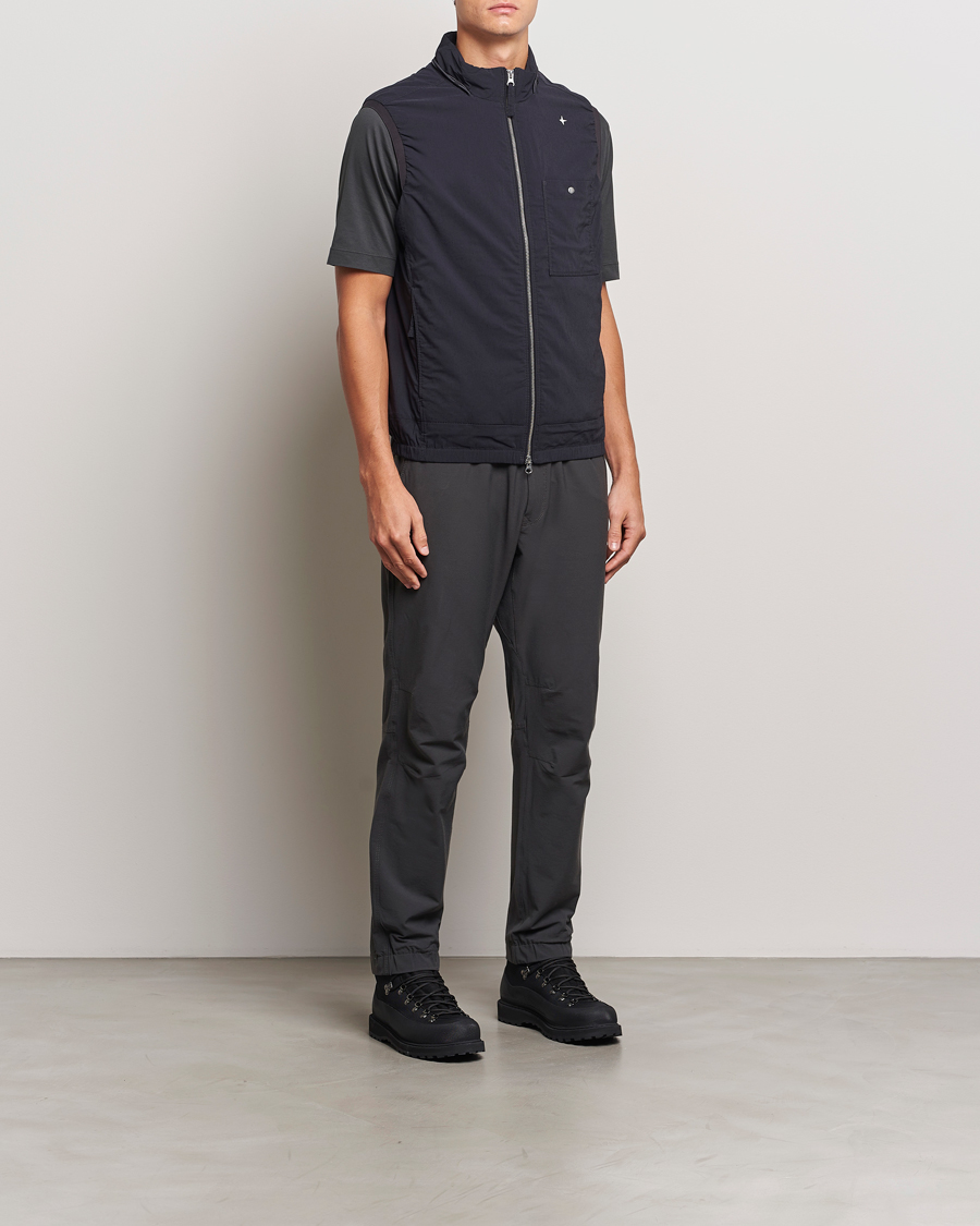 Herren | Jacken | Stone Island | Stellina Wool/Nylon Padded Vest Blue Marine