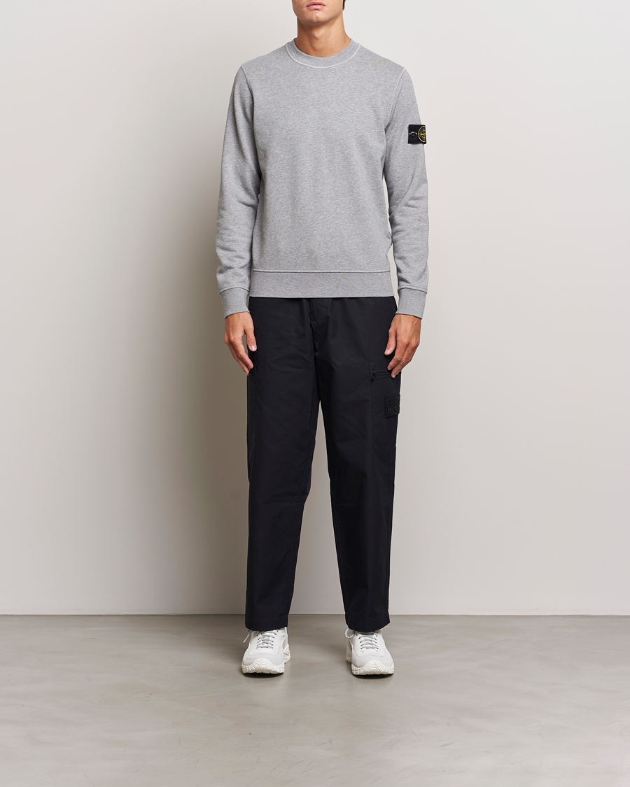 Herren | Pullover | Stone Island | Garment Dyed Fleece Sweatshirt Melange Grey