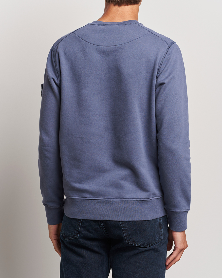 Herren | Pullover | Stone Island | Garment Dyed Fleece Sweatshirt Mid Blue