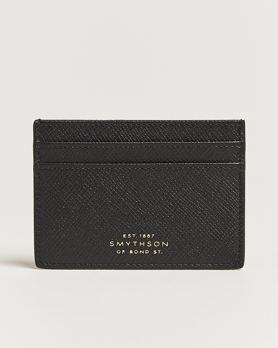 Herren | Smythson Panama Flat Cardholder Black | Smythson | Panama Flat Cardholder Black