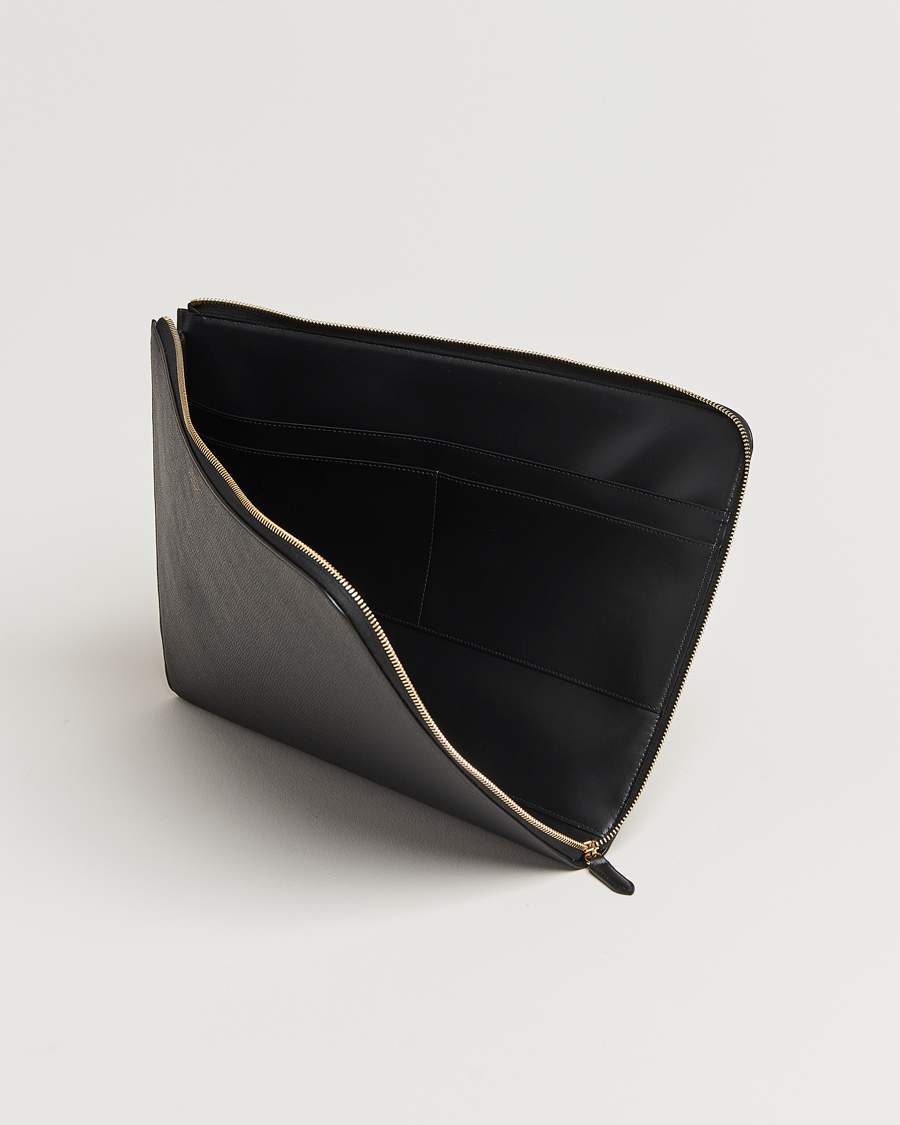 Herren | Taschen | Smythson | Panama Large Laptop Case Black