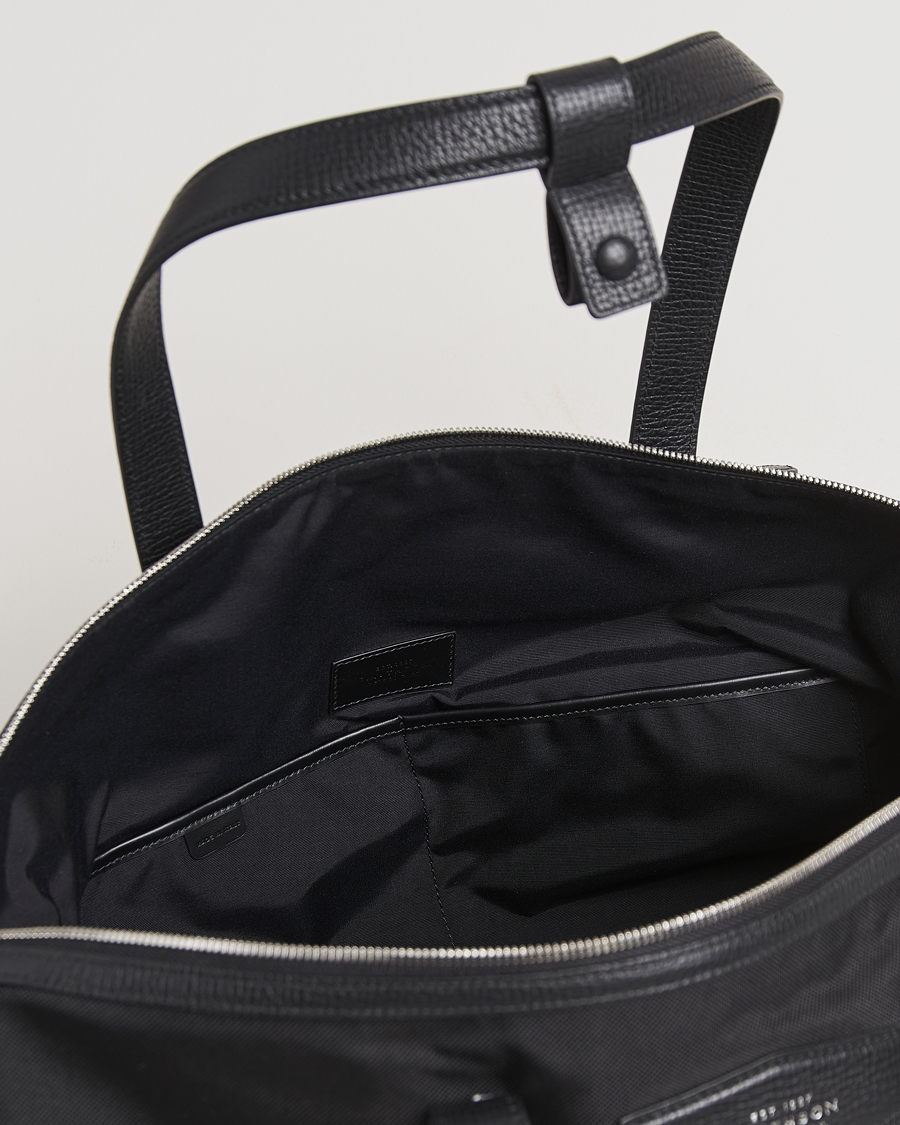 Herren | Smythson Canvas Norton Small Travel Bag Black | Smythson | Canvas Norton Small Travel Bag Black