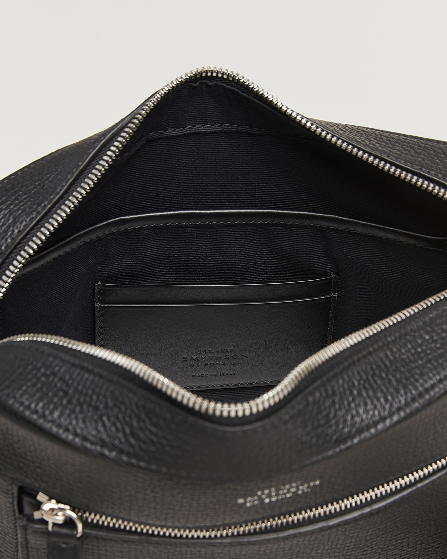 Herren | Taschen | Smythson | Ludlow Zip Crossbody Bag Black