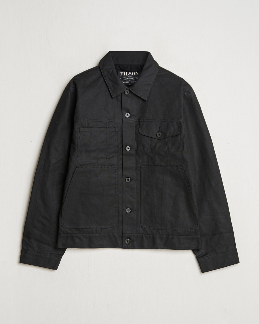 Herren | Jacken | Filson | Short Lined Tin Cloth Cruiser Black