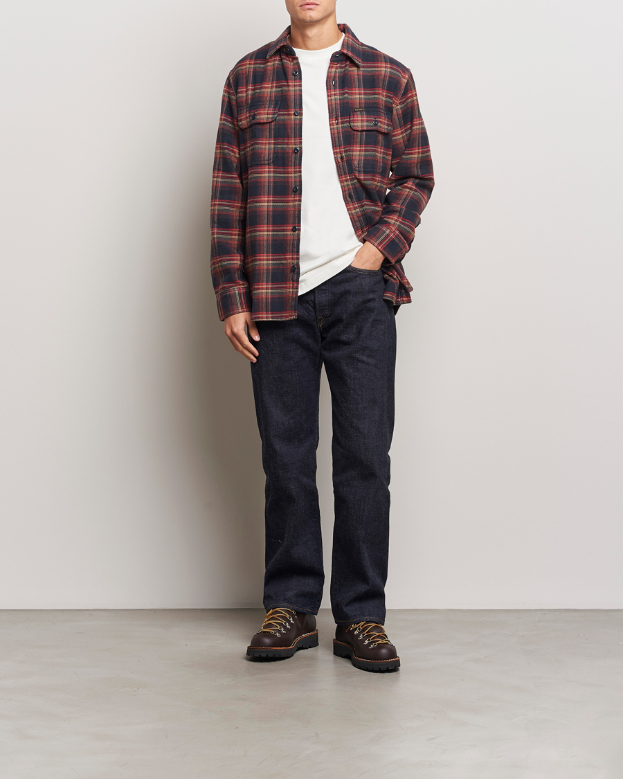 Herren | Hemden | Filson | Vintage Flannel Work Shirt Black/Rust