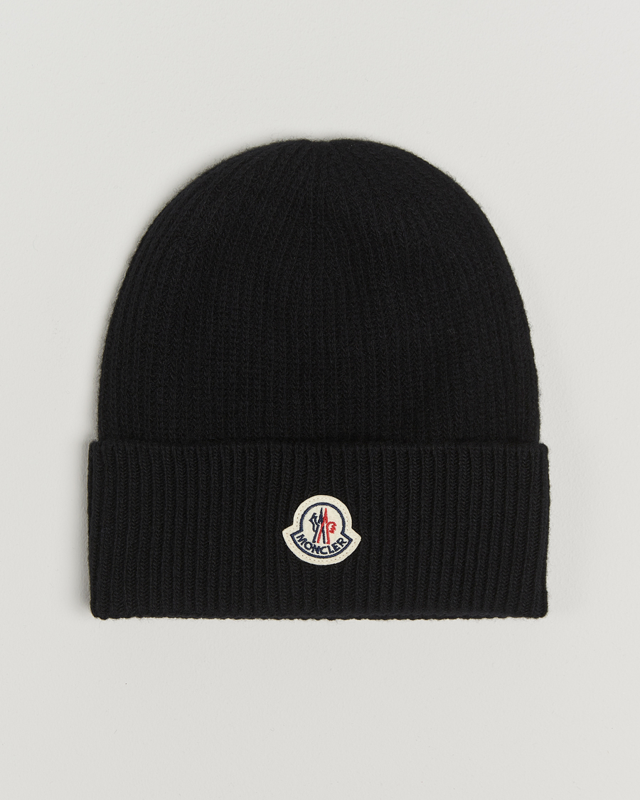 Herren | Moncler Cashmere Beanie Black | Moncler | Cashmere Beanie Black