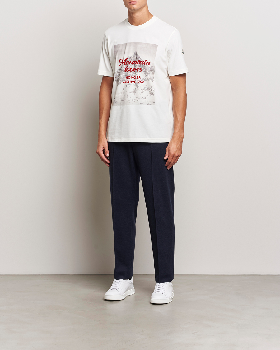 Herren | T-Shirts | Moncler | Mountain Lovers T-Shirt White