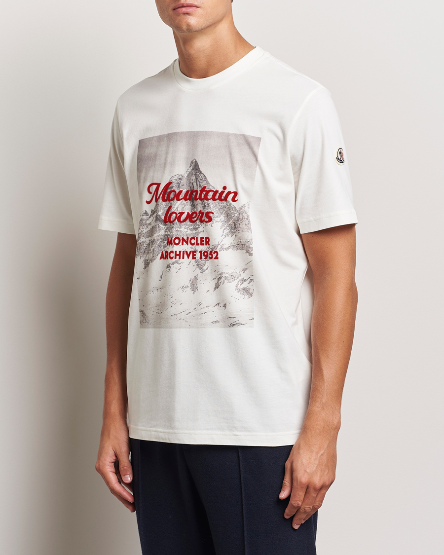 Herren | T-Shirts | Moncler | Mountain Lovers T-Shirt White