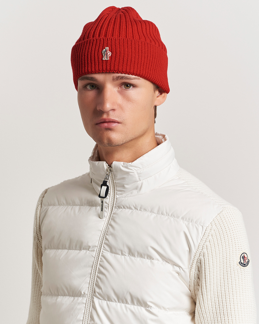 Herren | Moncler Grenoble Beretto Beanie Red | Moncler Grenoble | Beretto Beanie Red
