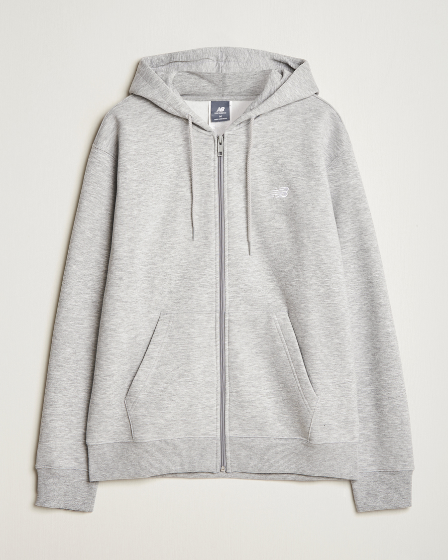 Herren | Pullover | New Balance | Essentials Full Zip Fleece Hoodie Athletic Grey