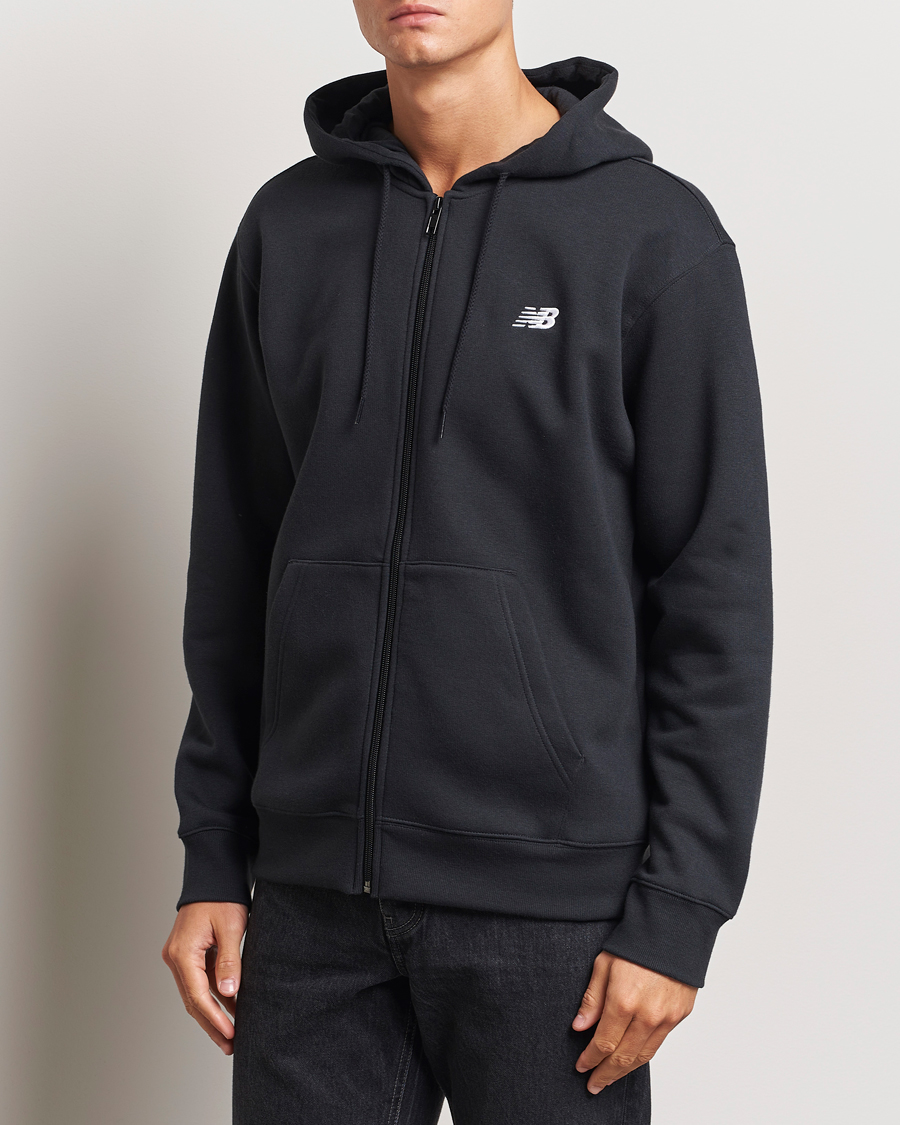 Herren | Pullover | New Balance | Essentials Full Zip Fleece Hoodie Black