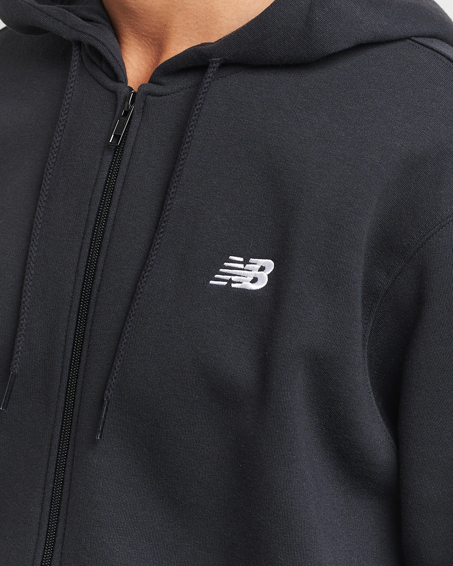 Herren | Pullover | New Balance | Essentials Full Zip Fleece Hoodie Black