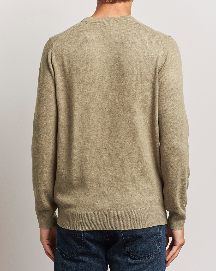 Herren | Pullover | Lyle & Scott | Cotton/Merino Crew Neck Jumper Sage Uniform