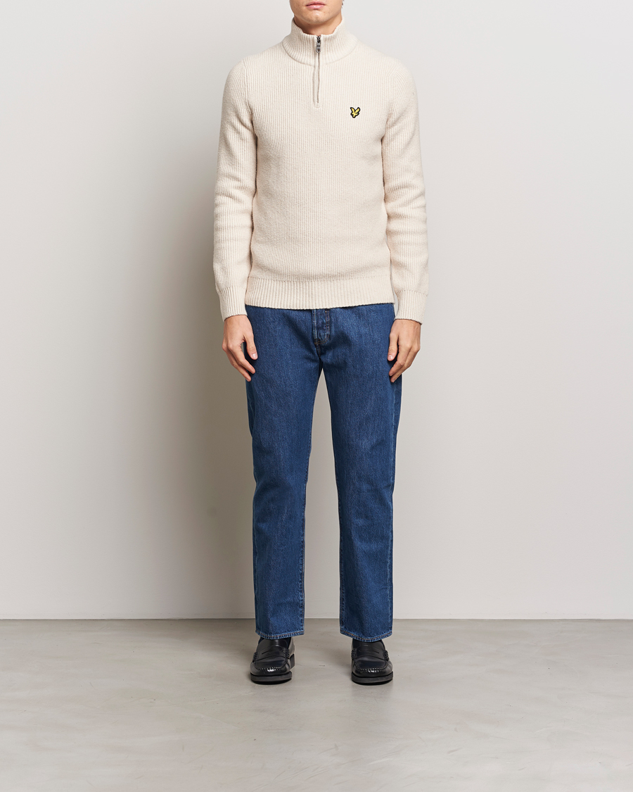 Herren | Pullover | Lyle & Scott | Shaker Stitch Half Zip Cove