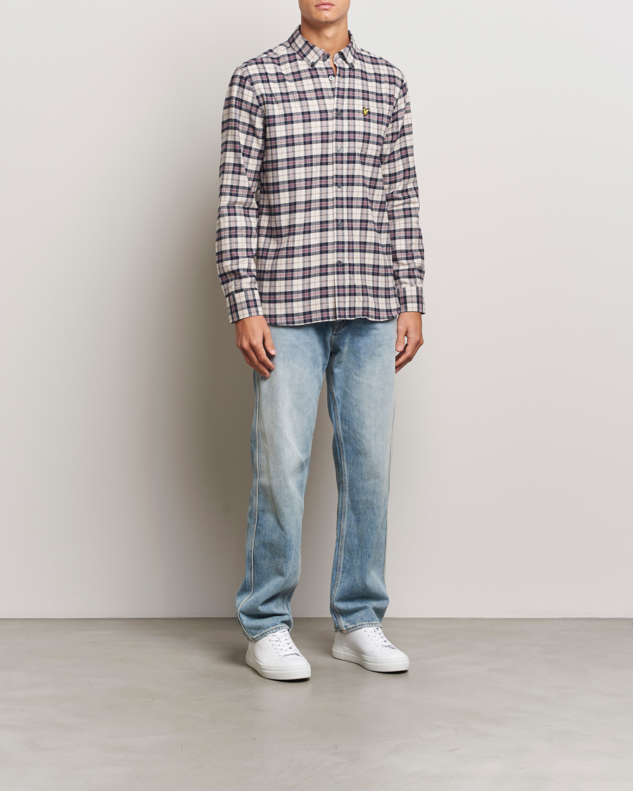 Herren | Hemden | Lyle & Scott | Checked Flannel Shirt Dark Navy