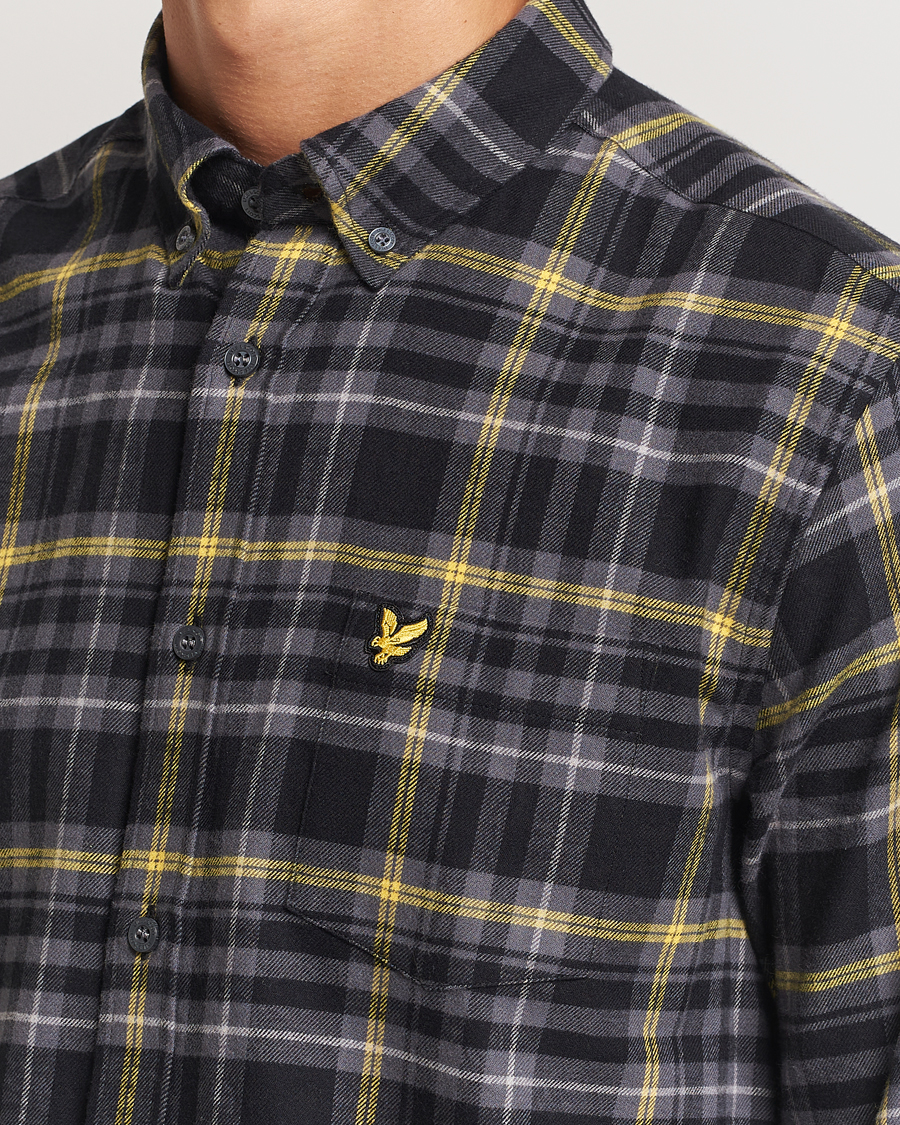 Herren | Hemden | Lyle & Scott | Checked Flannel Shirt Jet Black