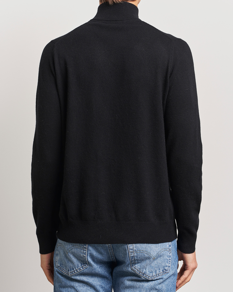 Herren | Pullover | Lyle & Scott | Lambswool Full Zip Jet Black Marl