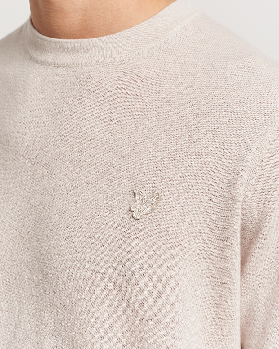 Herren | Pullover | Lyle & Scott | Tonal Eagle Lambswool Crew Neck Cove