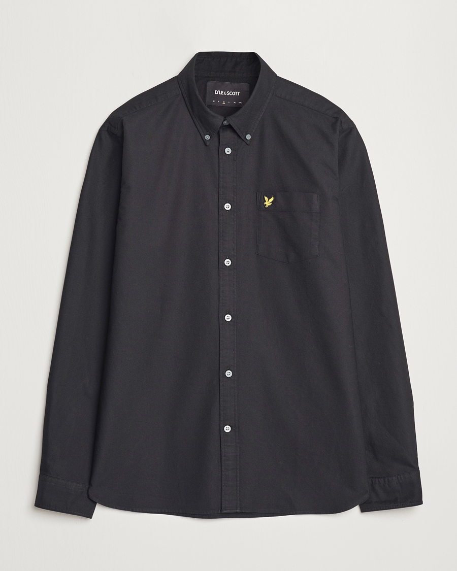 Herren | Hemden | Lyle & Scott | Lightweight Oxford Shirt Jet Black