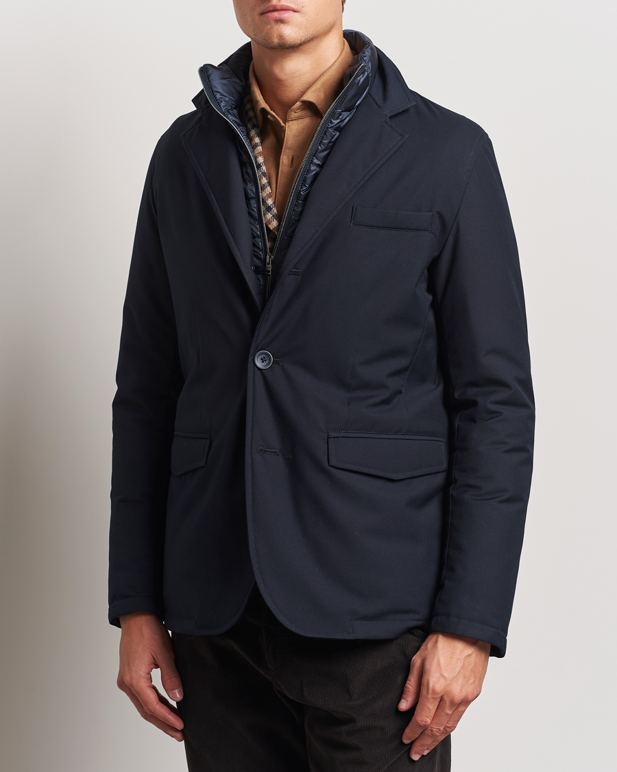 Herren | Jacken | Herno | Water Repellent Down Blazer Navy