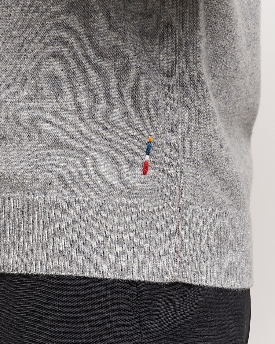 Herren | Pullover | Orlebar Brown | Levar Cashmere Crewneck Oyster Grey