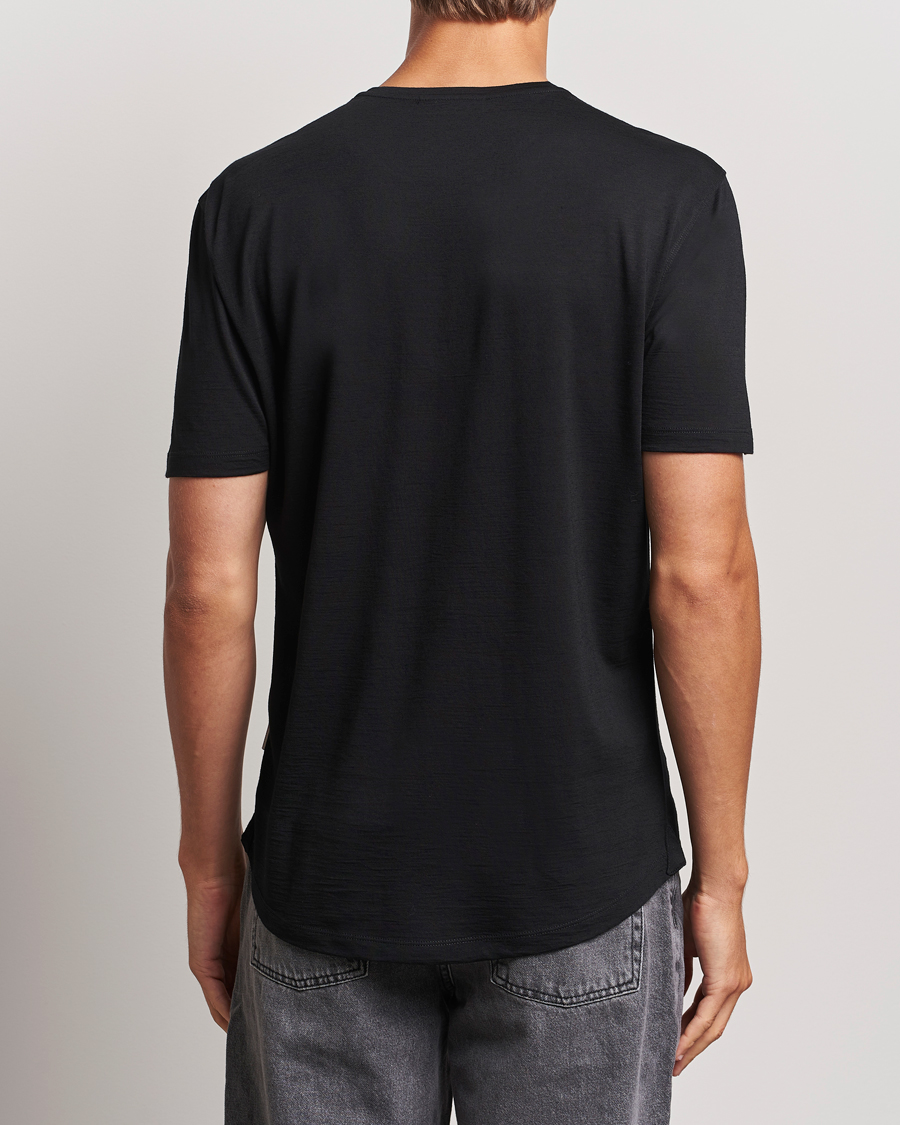 Herren | T-Shirts | Orlebar Brown | OB Lux Merino T-Shirt Black