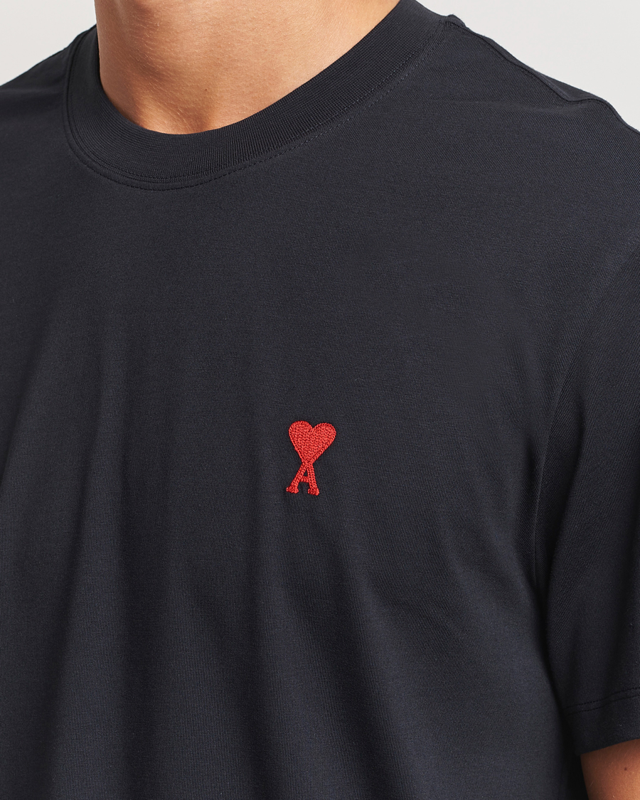 Herren | T-Shirts | AMI | Heart Logo T-Shirt Black