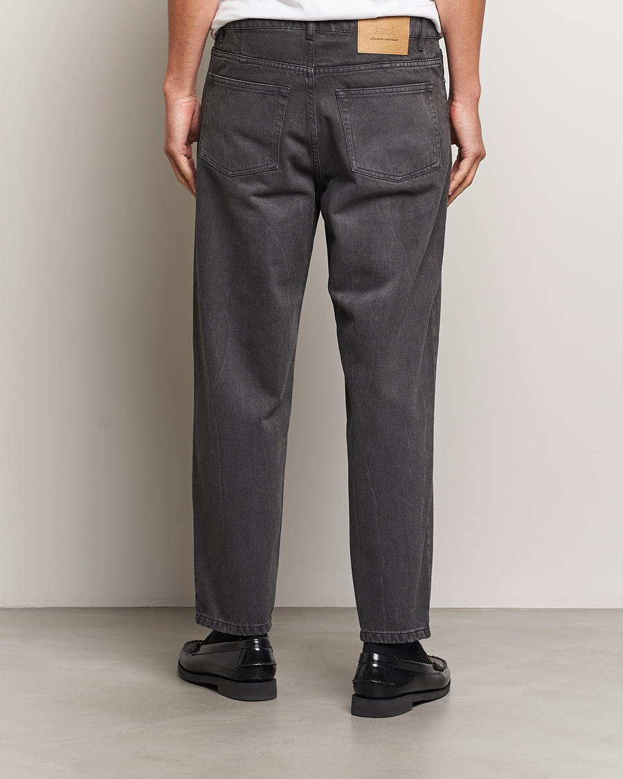 Herren | Jeans | AMI | Tapered Fit Jeans Washed Black