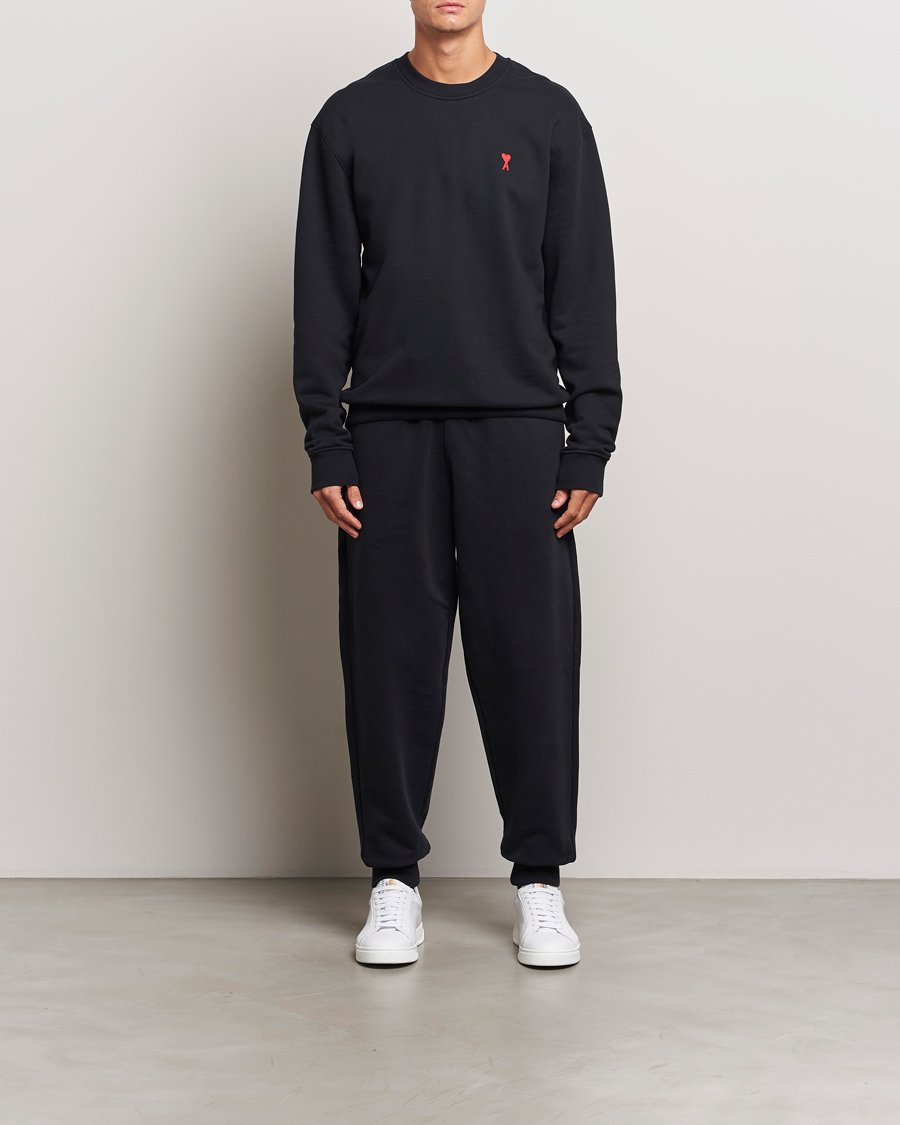 Herren | Hosen | AMI | Tonal Heart Logo Sweatpants Black