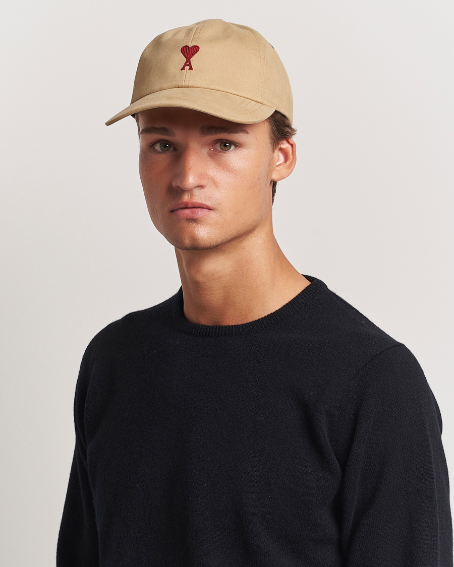 Herren | AMI Heart Logo Cap Sand | AMI | Heart Logo Cap Sand