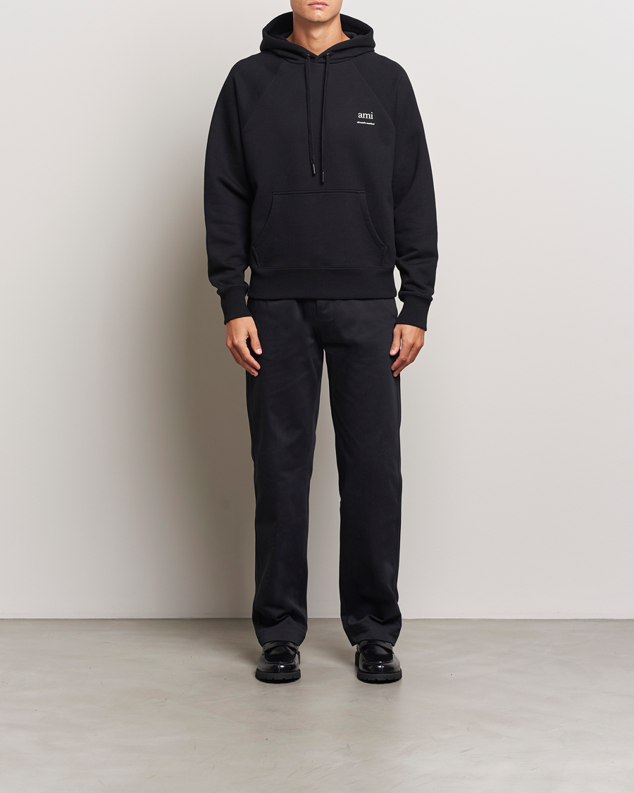 Herren | Pullover | AMI | Logo Hoodie Black