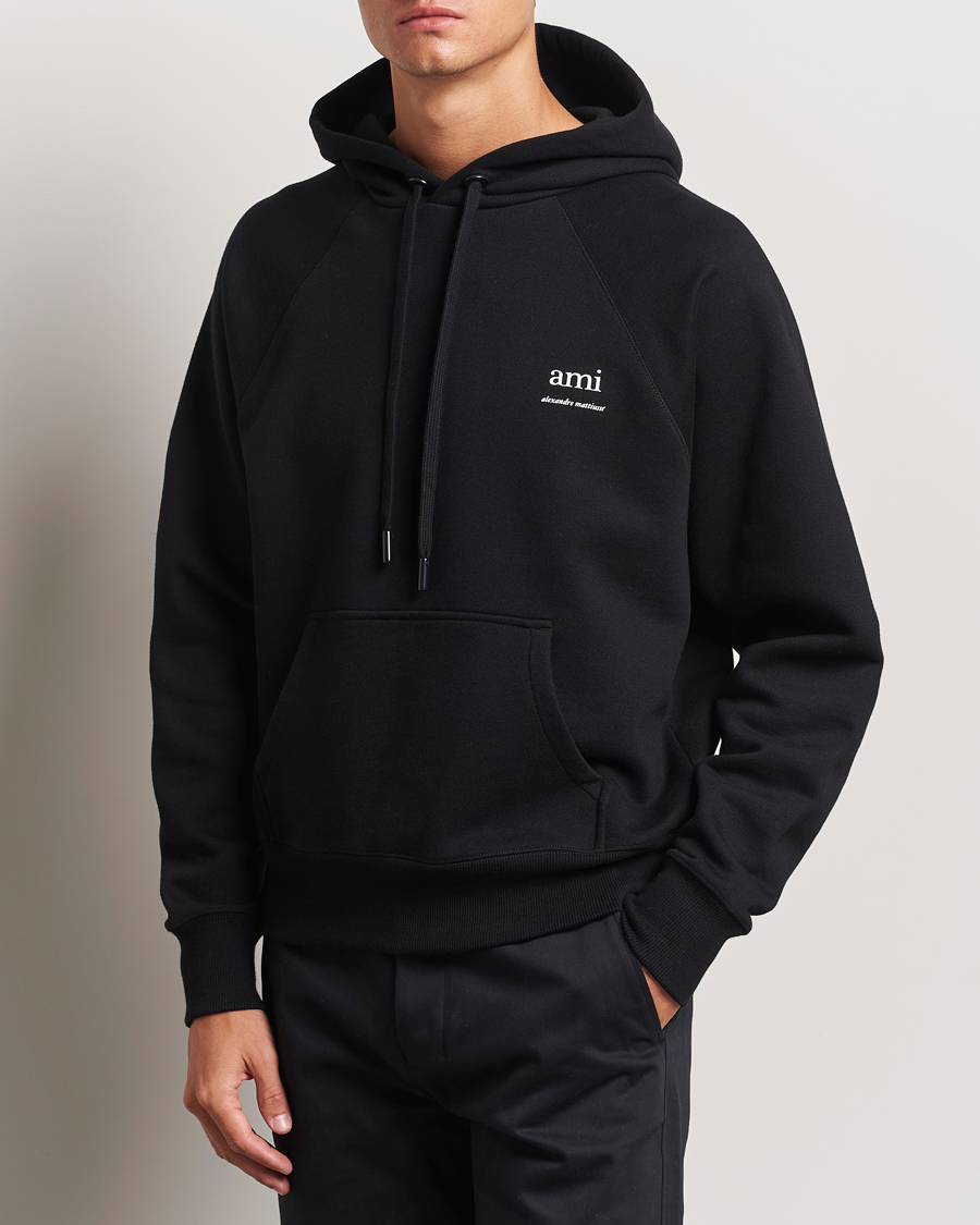 Herren | Pullover | AMI | Logo Hoodie Black