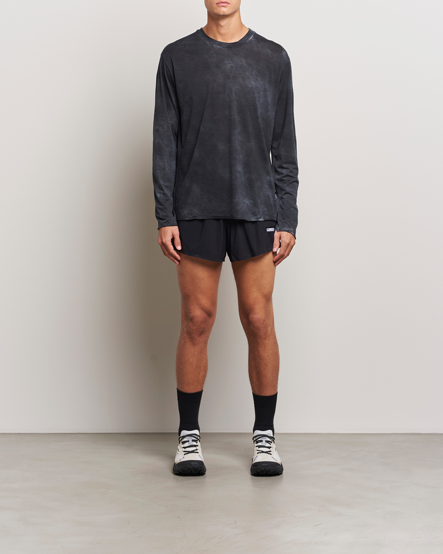 Herren | T-Shirts | Satisfy | CloudMerino Long Sleeve T-Shirt Sun Bleached Black