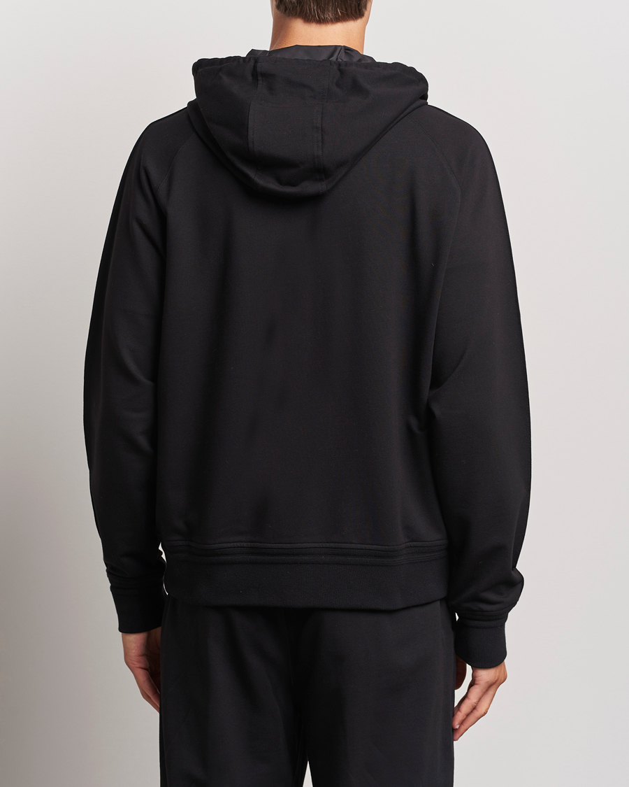 Herren | Pullover | Zegna | Cotton Stretch Zip Hoodie Black