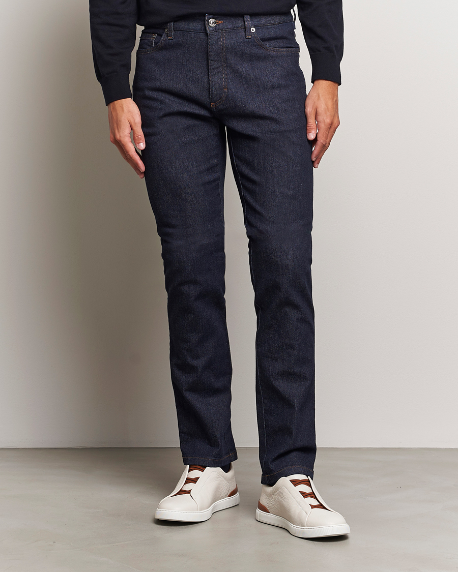Herren | Jeans | Zegna | 5-Pocket Denim Jeans Dark Rinse
