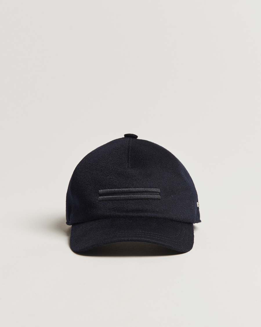 Herren | Zegna Cashmere Baseball Cap Navy | Zegna | Cashmere Baseball Cap Navy