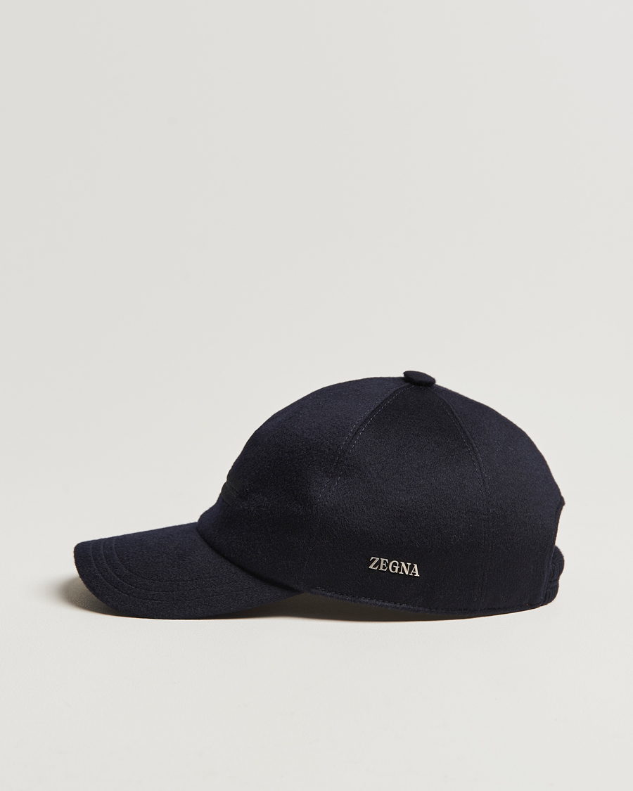 Herren | Zegna Cashmere Baseball Cap Navy | Zegna | Cashmere Baseball Cap Navy