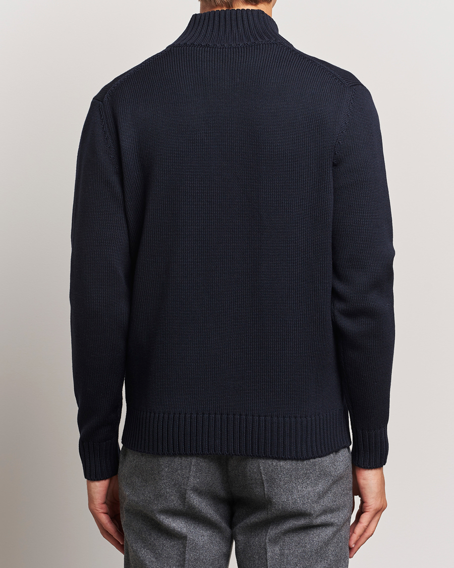 Herren | Pullover | Zanone | Virgin Merino Wool Chioto Cardigan Navy