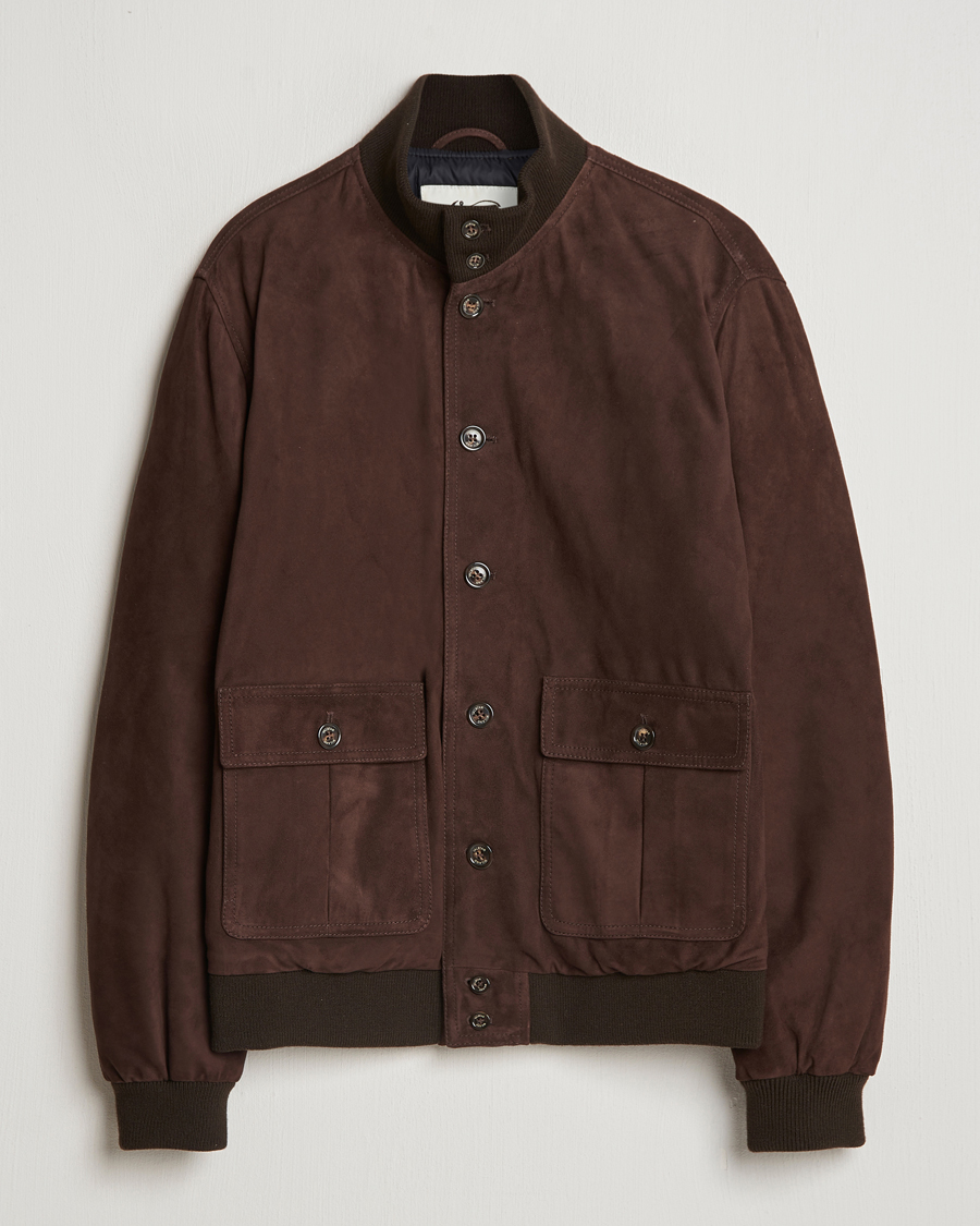 Herren | Jacken | Valstar | Goose Down Valstarino Dark Brown Suede