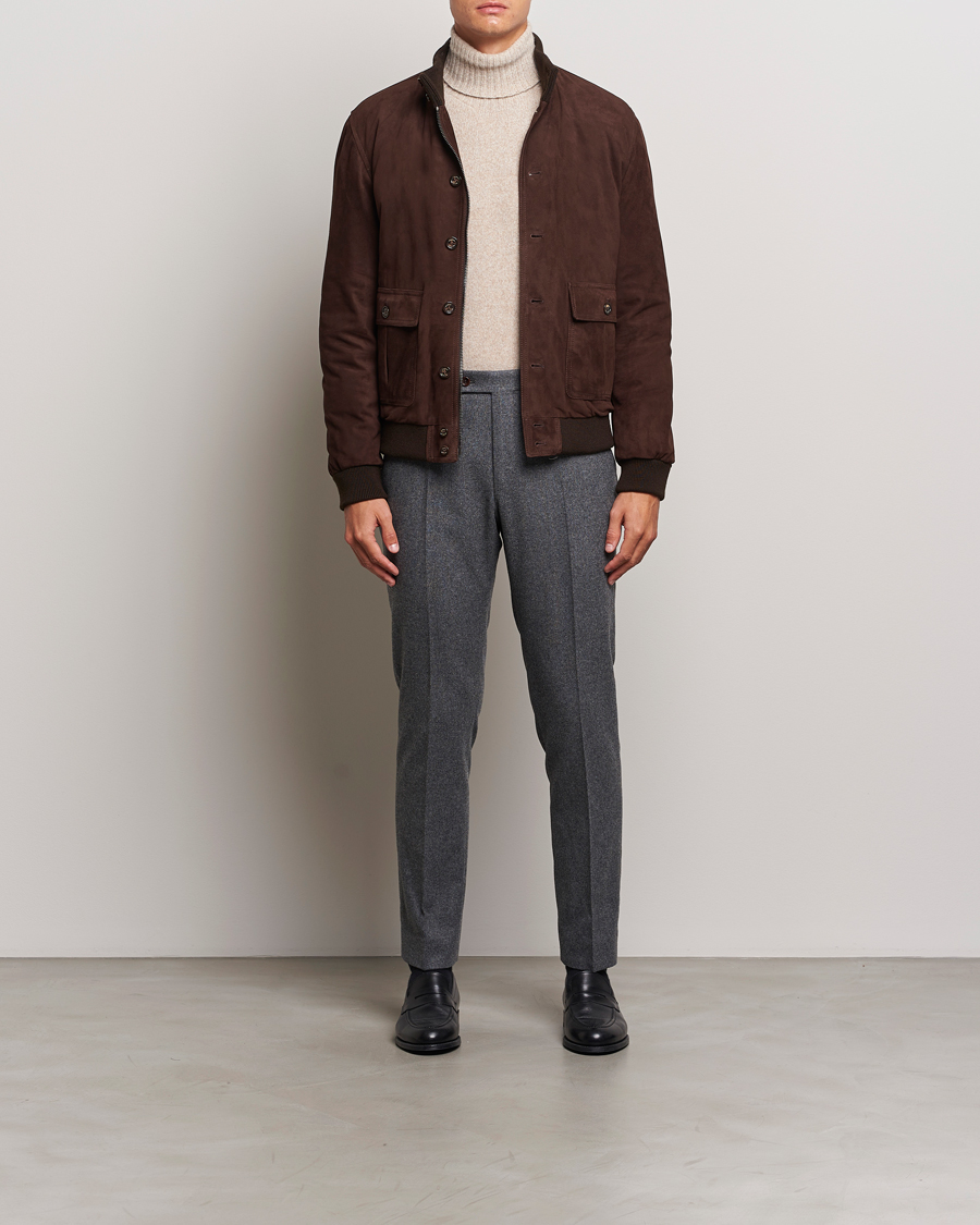 Herren | Jacken | Valstar | Goose Down Valstarino Dark Brown Suede