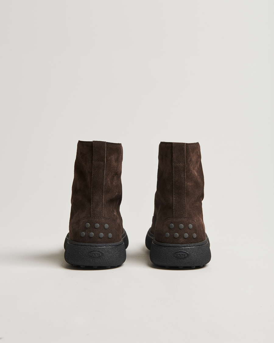 Herren | Tod's Gommino Winter Boots Dark Brown Suede | Tod's | Gommino Winter Boots Dark Brown Suede
