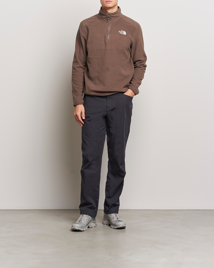 Herren | Pullover | The North Face | 100 Glacier Fleece 1/4 Zip Dark Brown