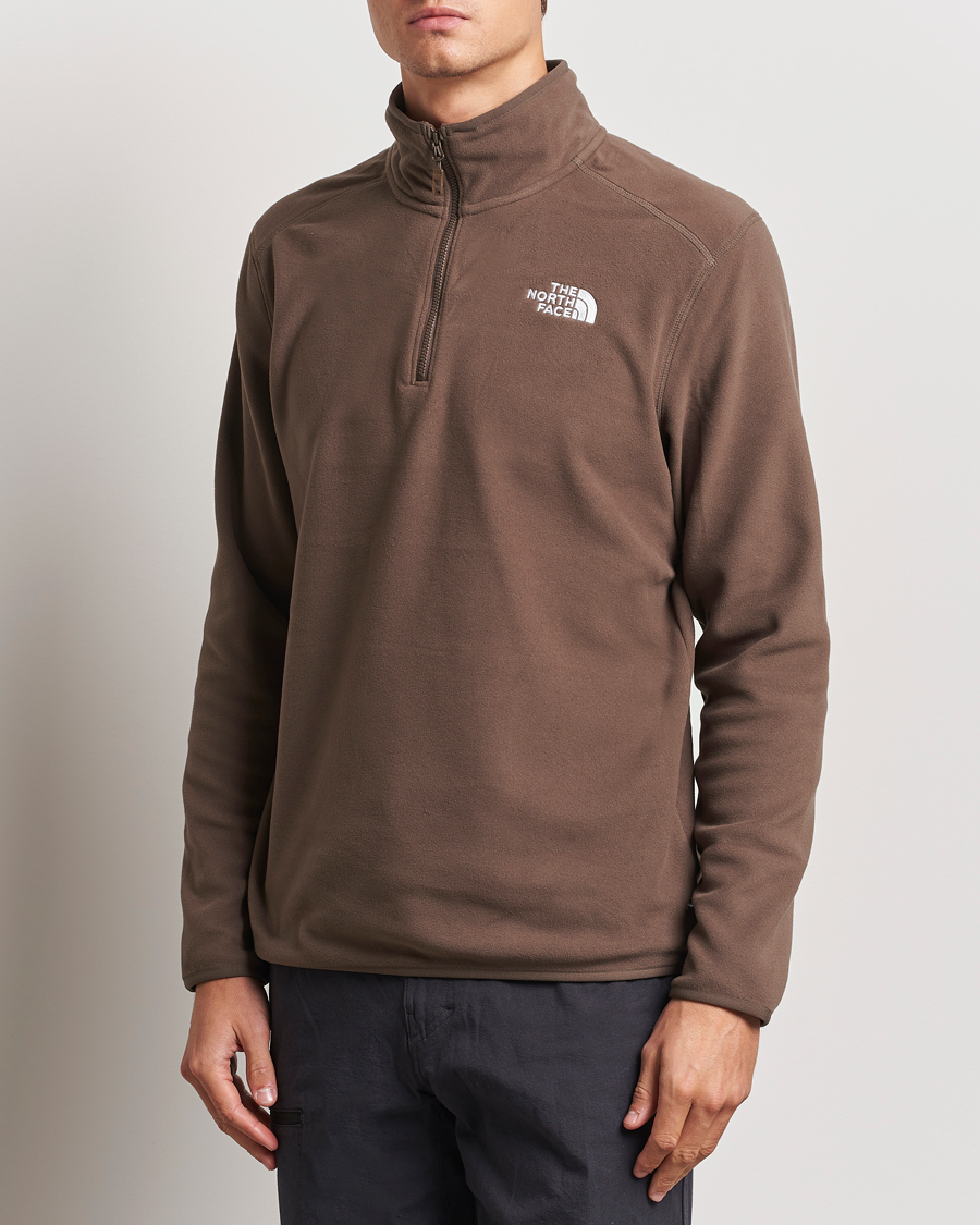 Herren | Pullover | The North Face | 100 Glacier Fleece 1/4 Zip Dark Brown