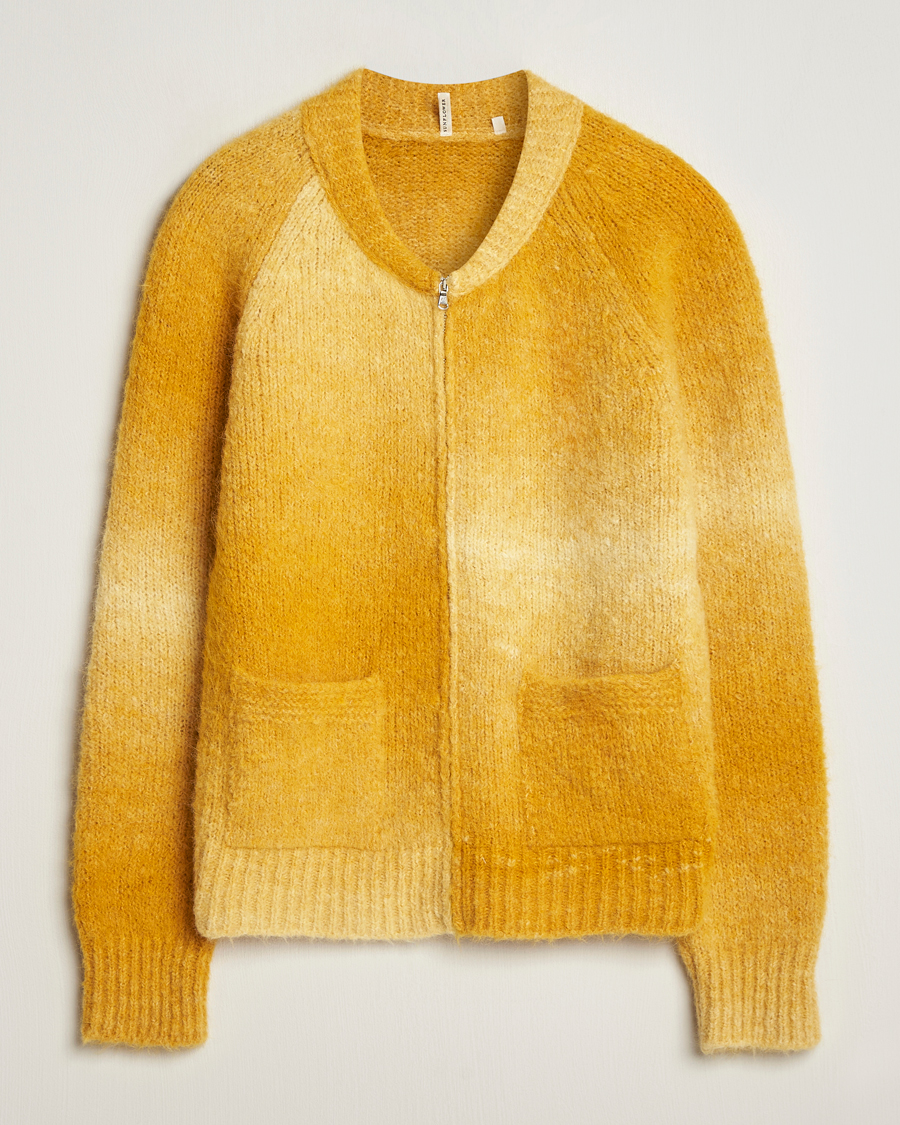 Herren | Pullover | Sunflower | Ombre Zip Cardigan Yellow