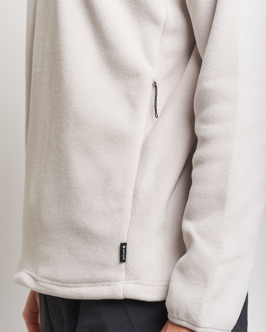 Herren | Pullover | Snow Peak | Double Face Fleece Pullover Ivory