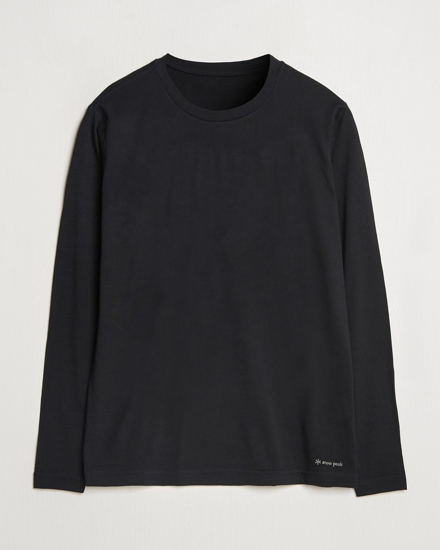 Herren | Pullover | Snow Peak | Merino Wool Long Sleeve T-Shirt Black