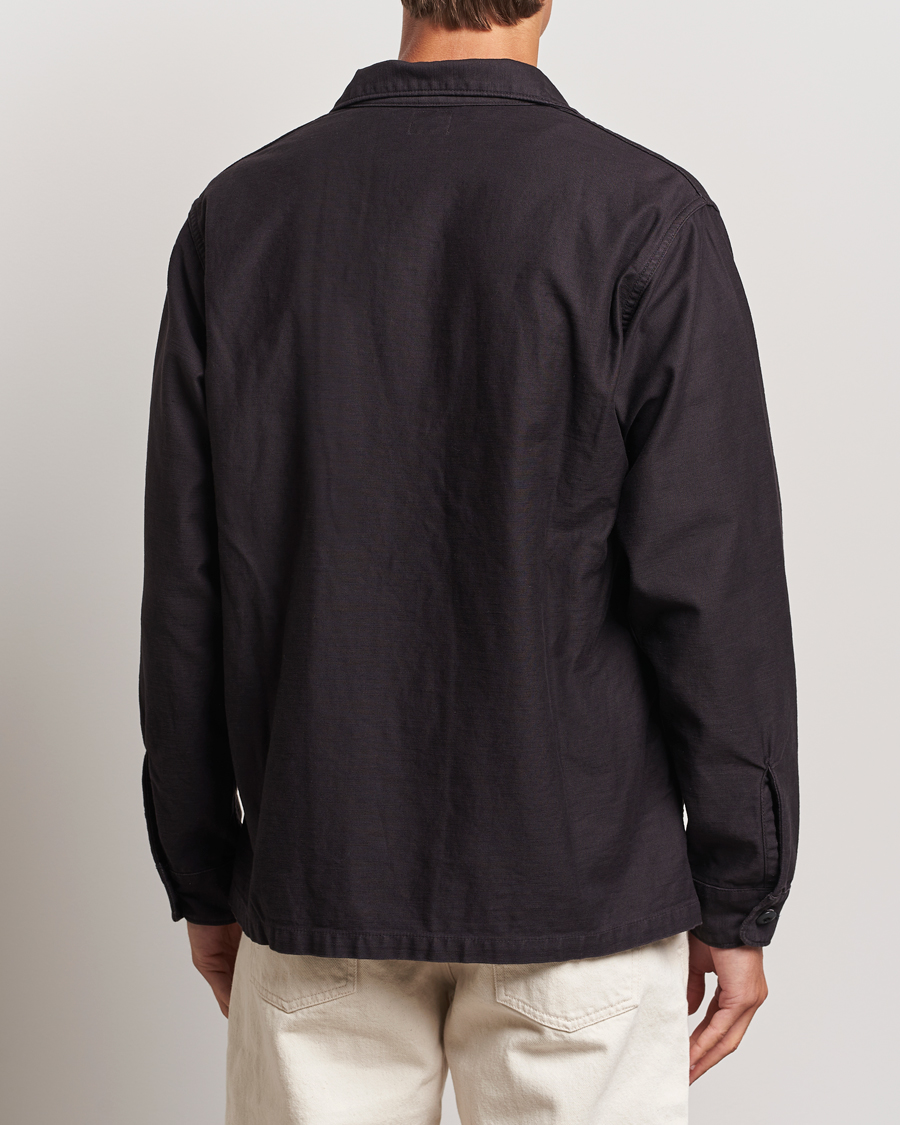Herren | Hemden | orSlow | Cotton Sateen US Army Overshirt Black