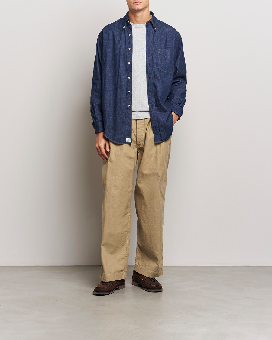 Herren | Hemden | orSlow | Denim Button Down Shirt One Wash